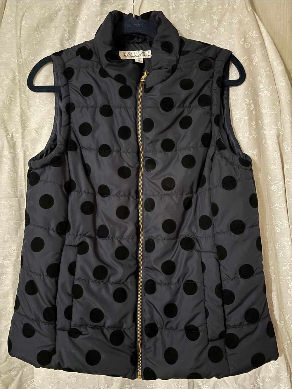 Kenneth Cole Polka Dot Puffer Vest